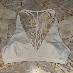 Lululemon Athletica White Strappy Sports Bra
